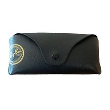 Authentic Ray-Ban Sunglasses Leather Case only - Black Genuine OEM Holder