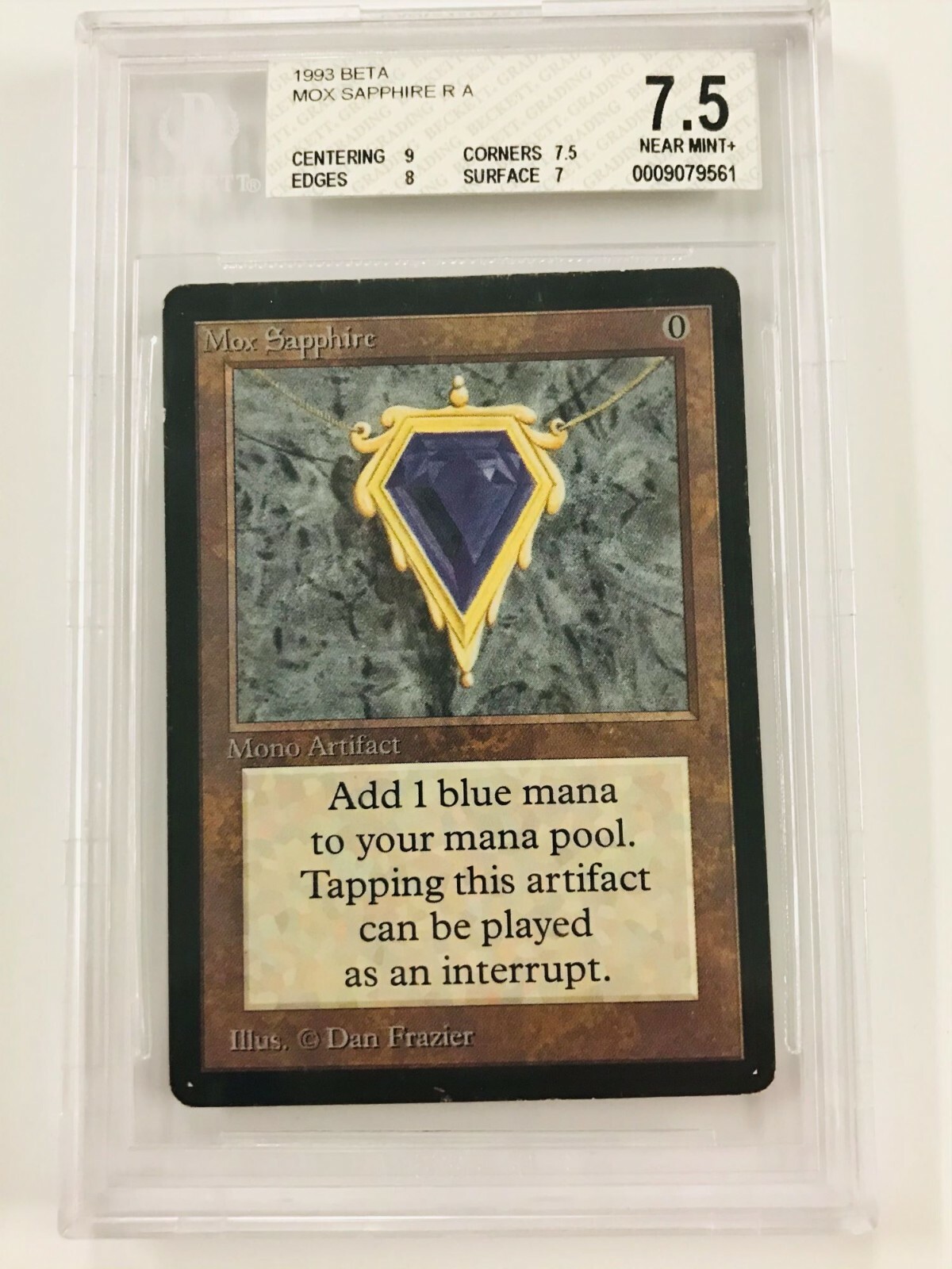 Magic the Gathering MTG: Mox Sapphire - BGS 7.5 - Near Mint+ (Beta) | eBay