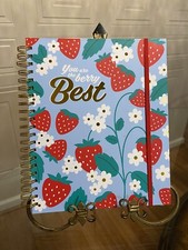 FLOMO Hardbound Notebook 11.25"x9.25" 260 Lined Perforated Pages w/ Band Closure