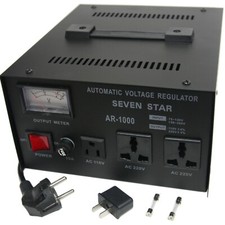 Seven Star AR-1000 1000W Voltage Converter Stabilizer 110 220 Volt Transformer