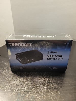 TRENDnet Tk207k 2-port USB KVM Switch Cable Kit DE-ITL Read Description 