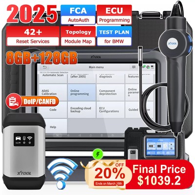 XTOOL IP919 PRO Programming IMMO Coding Scanner Bidirectional Test Tool AutoAuth