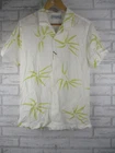 Industrie mens shirt S small bnwt button front collared white mustard print