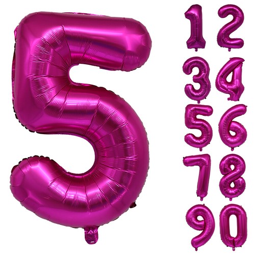 Giant Foil Number Balloons letter Air Helium Birthday Age Party Wedding 32" UK - Picture 50 of 124