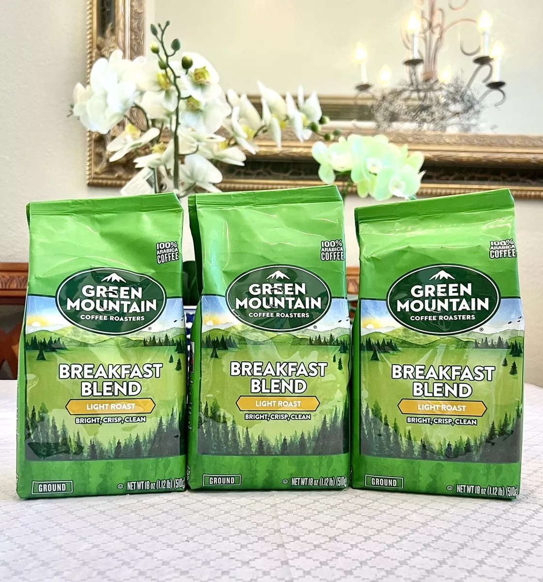 Green mountain breakfast blend ground outlet coffee