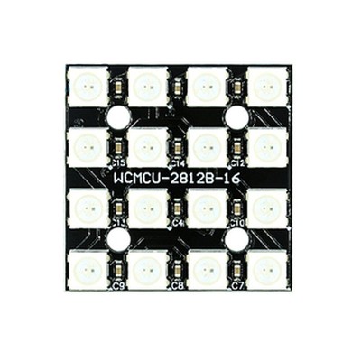 5PCS/lot RGB 4x4 16Bit WS2812 5050 RGB  and Integrated Drivers #T8*