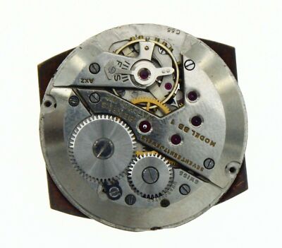 Benrus BB1 Used Round Watch Movement 17 Jewels Sub Second 11.5''' = 26 mm 