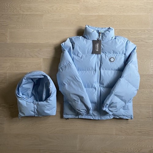 Trapstar Irongate Detachable Hood Puffer Coat Jacket Ice Blue All Size Available | eBay