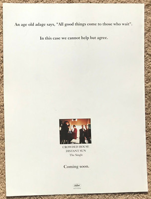 CROWDED HOUSE - DISTANT SUN 1993 Full page UK magazine ad
