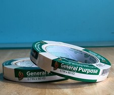 Duck Brand General Purpose Masking Tape, .7  x 55 yd., Beige, 2 Pack, A-13