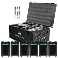 ADJ MIRAGE Q6 PAK BLACK IP65 Event Up Lighting System 6 Lights w Case idjnow
