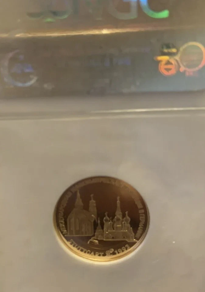 Russia USSR 1992 Stuttgart NGC PF 67 UC Ballet 0.25oz gold  only 500 minted - Image 2 of 4