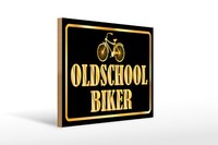 Holzschild Spruch 40X30 Cm Oldscholl Biker Holz Deko Schild