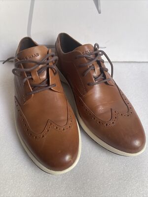 Mサイズ Cole Haan Grand Troy Wing Ox Oxford Men's British Tan Ivory