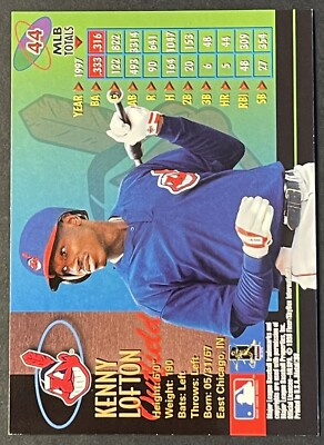 Kenny Lofton ロフトン　Indians インディアンス Kenny Lofton Cleveland Indians 
