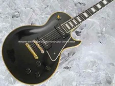 1958 P90 Pickup Black Beauty LP Electric Guitar Ebony Fingerboard Yellow Binding