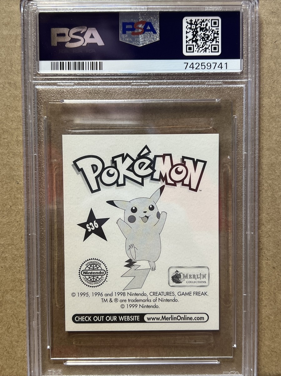 PSA 9 Mint 1999 Merlin Pokemon Stickers Prism James #S36 | eBay