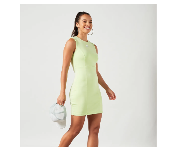 nike air bodycon dress Nike Air Women's Bodycon Dress XS Tight Volt Yellow Casual Outdoors  DD5437-303