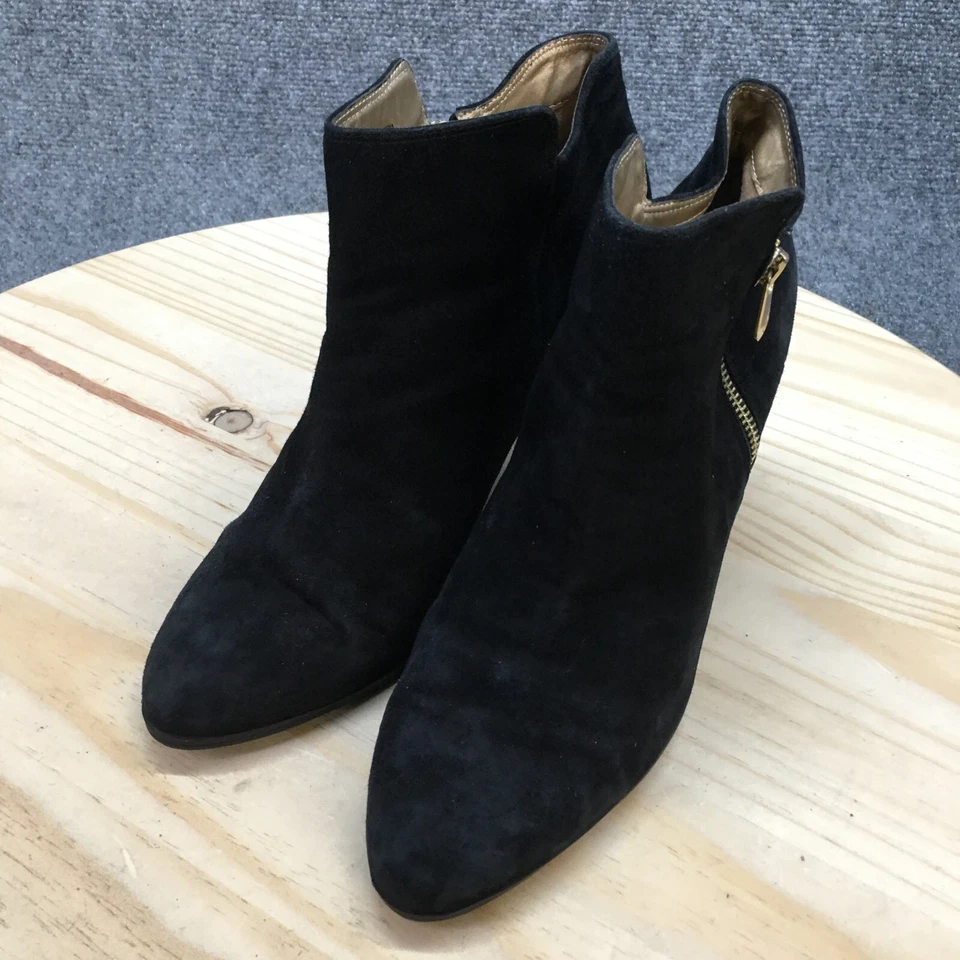 Женские сапоги Adrienne Vittadini размер 10 Thurston на лодыжке черные замшевые на конусообразных каблуках - Изображение 3 из 4