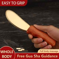 Wooden Gua Sha Tool Scraping Board Massage Tool Slimming Copper Guasha Massage