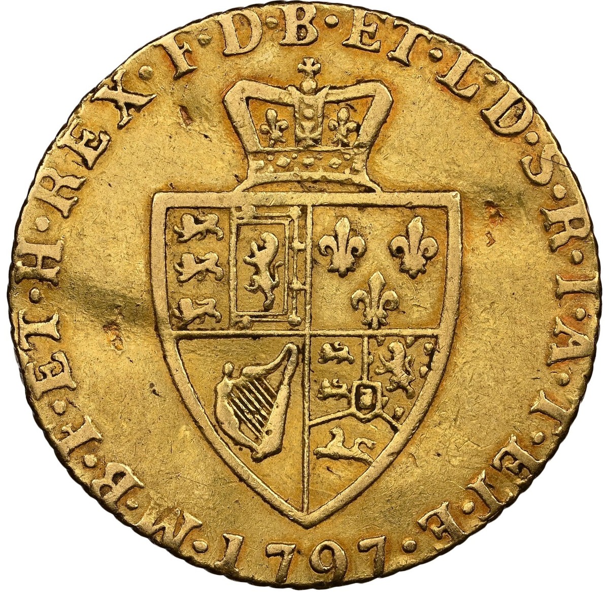 Great Britain - 1797 George III Half Guinea - NGC VF Details