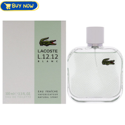 Lacoste Lacoste Eau De L.12.12 Blanc Eau Fraiche , 3.3 oz EDT Spray New