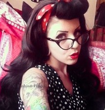 Cat Eye Black Gold Pinup Crystal Fashion Kendy Rockabilly Demi Eyeglasses Frames