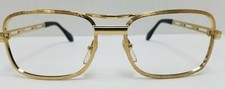 Vintage VOGUE Eyeglasses Frames Gold Metal 52/20 Retro Designer Optical Eyewear