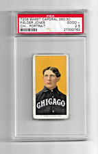 1909 T206 SWEET CAPORAL 350/30 TOBACCO BASEBALL CARD FIELDER JONES PSA 2.5 NQ