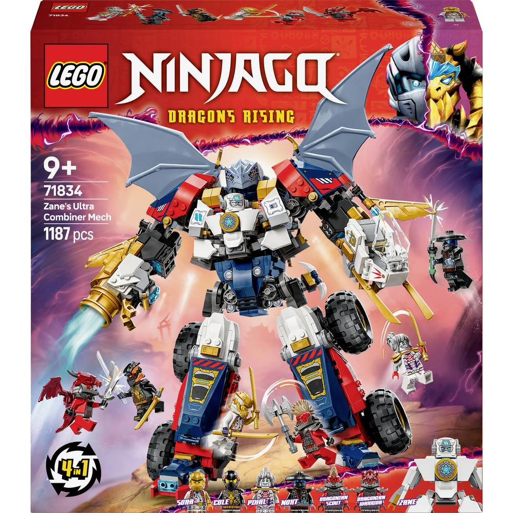 71834 Конструктор LEGO NINJAGO Zanes Ultra-Комби-робот
