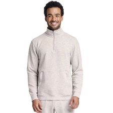 All in Motion Men's Mesh Spacer 1/2 Zip Top Heather Grey Size XL