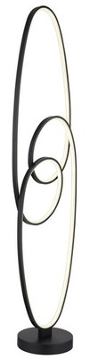 GLOBO -36S SPIRA Stehleuchte Metall schwarz matt, LED, 4300 lm, 122 cm, mit Fußt
