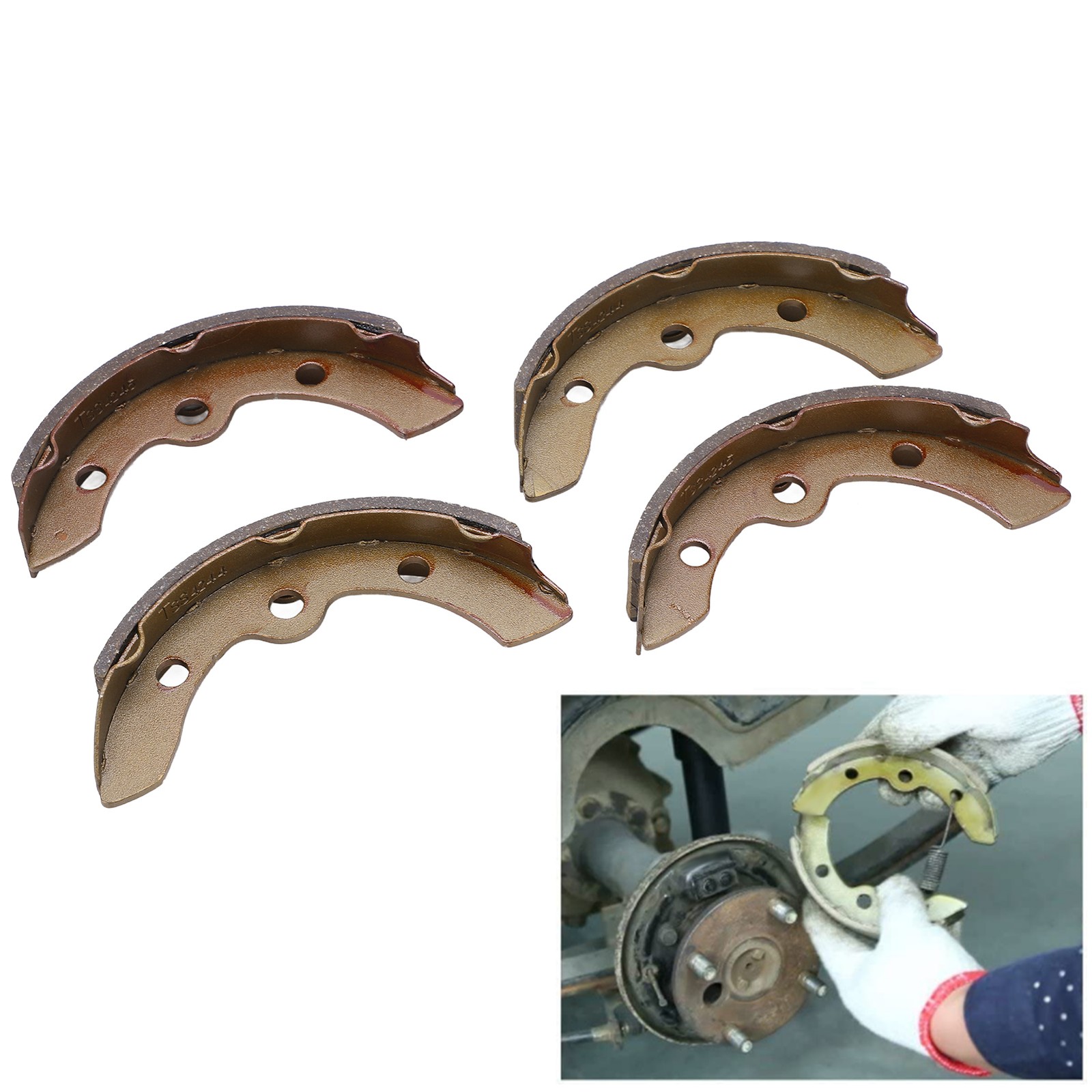 4pcs Brake Shoes Set 101823201 Front Rear For DS Precedent 1995‑Up
