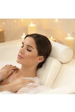 Waterproof Bathtub Pillow with Suction Cups   Comfortable Cushion for Bath