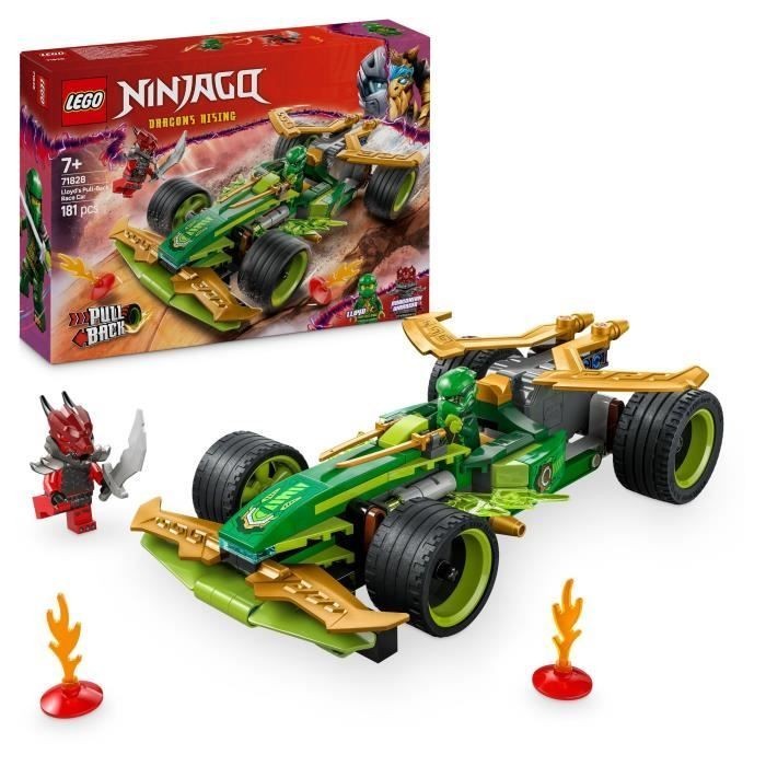 Voiture de course LEGO NINJAGO 71828 de Lloyd pour jouer dans la chambre