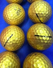 12 Gold Vice Pro Plus Near Mint AAAA Used Golf Balls