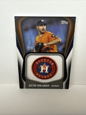 2020 Topps Series 1 Jumbo Jersey Sleeve Patches Justin Verlander /149 ASTROS