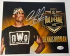 Dennis Rodman Signed METALLIC Photo 8x10  NWO Bulls Worm Autograph HOF JSA HOGAN