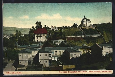 Vina del Mar, Panorama, Ansichtskarte 