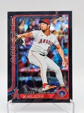 2025 Topps Chrome Update Series  Yusei Kikuchi Black Refractor 10/10 Angels