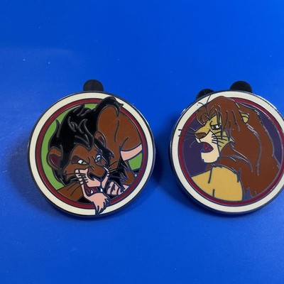 Disney Pin - 2 Good Vs Evil Mystery Pack - Simba & Scar - Lion King