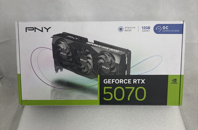 PNY NVIDIA GeForce RTX 5070 Graphics Card 12GB GDDR7 OC Overclocked