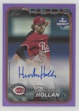 2024 Topps Pro Debut Purple Foil Auto 43/299 Hunter Hollan #PD-60 Auto g7g