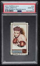 2011 Topps Allen & Ginter's Mini Ginter Back Jake LaMotta #43 PSA 10 GEM MT 8nf