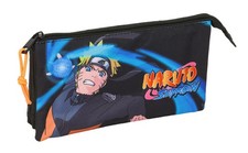 Safta NARUTO   Triple Pencil Case, Children's Pencil Case, Ideal for School Chil