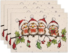 Bseical 4Er Set Platzsets Weihnachten, 30X45Cm Weihnachtsplatzsets, Tischsets 