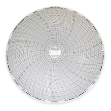 DICKSON C436 Circular Paper Chart, 7 day, 60 pkg 1APB6