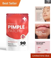 90 Count Hydrocolloid Acne Patches - Soothing Blemish Treatment