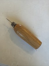 Antique Heavy Duty Leather Sewing Awl - Square Shank Needle - Solid Core B7