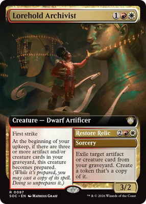 Lorehold Archivist // Restore Relic (REGULAR) x1 - MTG SOC #97